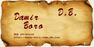 Damir Boro vizit kartica